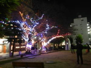 写真：津駅前周辺イルミネーション