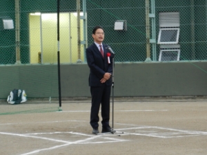 写真:津市スポーツ少年団秋季ソフトボール交流大会挨拶2