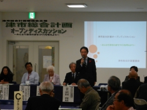 写真:津市総合計画オープンディスカッション挨拶