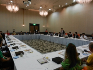 写真:安濃津よさこい実行委員会主催 津市長を囲んでの朝食会