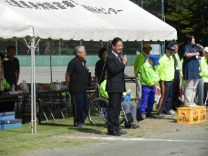 写真:第8回津身連体育大会挨拶