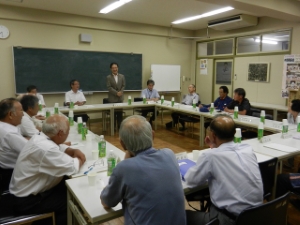 写真:栗真地区自治会連合会との懇談