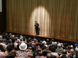 写真：一身田地区敬老のつどい挨拶