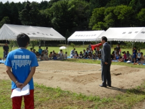 写真：第21回芸濃町わんぱく相撲大会挨拶