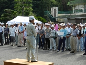 写真：美杉地域防災訓練挨拶