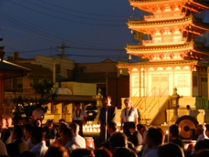 写真：第16回7・28平和と感謝の祈り「郷土の発展と平和を願う集いとミニコンサート」挨拶