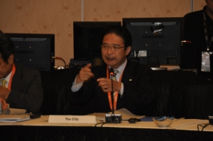 写真：津市の取り組みを紹介