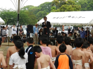 写真：第27回わんぱく相撲津場所挨拶