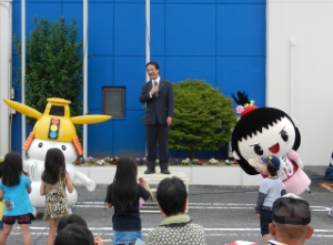 写真：第11回高茶屋地区交通安全フェスティバル挨拶