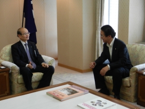 写真：草津市長訪問