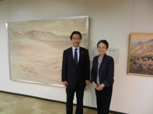 写真：第9回佳旺会日本画展鑑賞