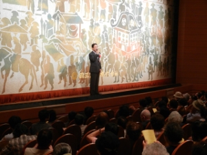 写真：第57回チャリティ民踊舞踊まつり挨拶