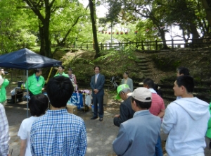 写真：中電津ハムクラブ第28回FOXハンティング挨拶