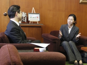 写真：JICA青年海外協力隊帰国表敬訪問1