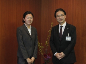 写真：JICA青年海外協力隊帰国表敬訪問2