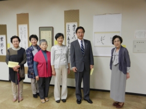 写真：第9回敬和書道展鑑賞