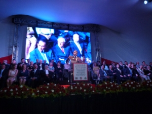 写真：オザスコ市市制施行50周年記念式典1