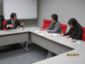 写真：株式会社ソニー・マガジンズ 村田茂 代表取締役社長訪問