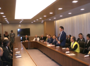 写真：NHK大河ドラマ「藤堂高虎」を誘致する会主催 要望活動