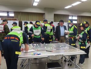 写真：津市災害対策図上訓練3