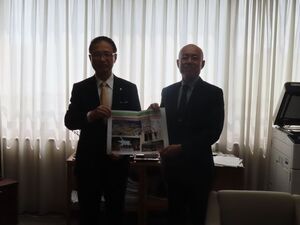 写真：国土交通省中部地方整備局 佐藤局長訪問