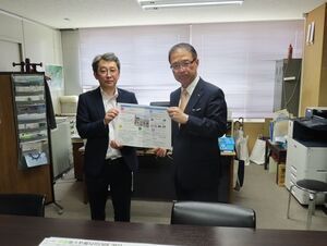 写真：国土交通省中部地方整備局 望月道路部長訪問