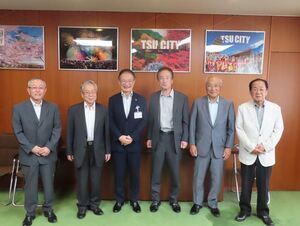 写真：自治会役員 来訪