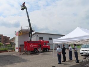 写真：消防車両 NVF配備確認