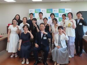 写真：鎮江市学生友好訪日団 来訪2