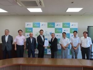 写真：河芸町島崎町線建設促進協議会役員来訪