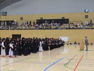 写真：三重県少年剣道大会 挨拶