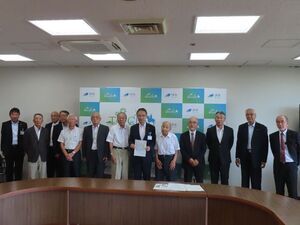 写真:一志美杉線道路整備促進協議会 役員来訪