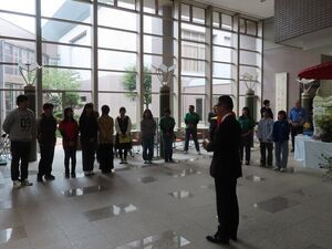 写真：10月26日開催 地区文化祭 挨拶1