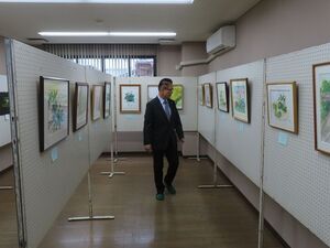 写真：10月25日開催 地区文化祭 鑑賞
