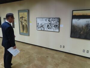 写真：芳墨会合同水墨画展 鑑賞