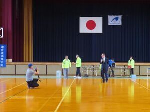 写真：津身連体育大会 挨拶