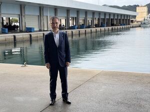 写真：萩漁港、仙崎漁港視察2