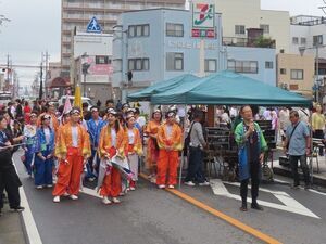 写真：津まつり 津新町通り会場、津駅前会場 挨拶1