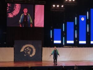 写真：安濃津よさこいファイナル 挨拶