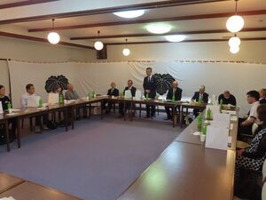 写真：藤堂藩五日会秋季例会 挨拶