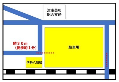 地図：伊勢八知駅周辺概略図
