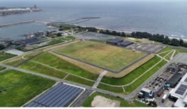 写真：香良洲高台防災公園空撮1