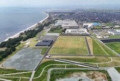 写真：香良洲高台防災公園空撮2