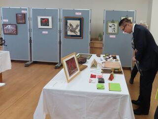 写真：11月9日開催地区文化祭 挨拶2