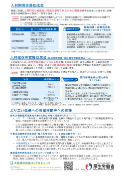 賃金引上げ支援策チラシ裏