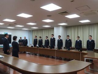 写真：消防職員初任科（第62期）教育修了報告