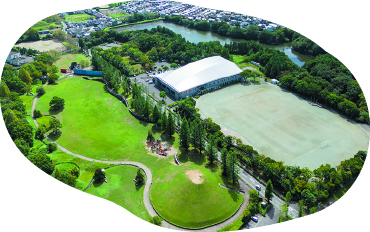 安濃中央総合公園の空からの画像