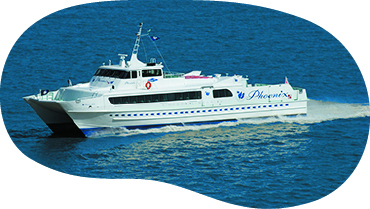 引退した高速船フェニックスの運航時の画像
