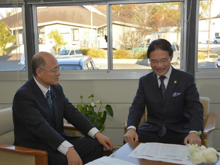 写真：【市長対談】宮城県山元町 齋藤俊夫町長との対談番組収録