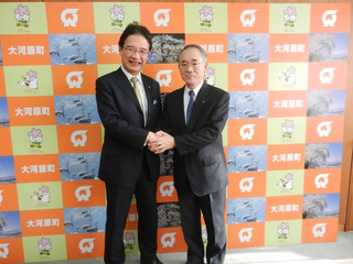 訪問：大河原町 伊勢敏町長 訪問